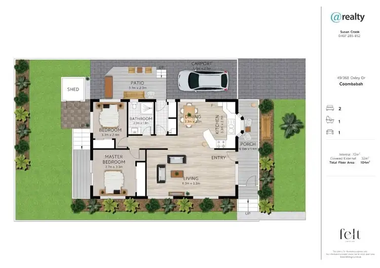 Floorplan of Homely house listing, 49/368 Oxley Drive, Coombabah QLD 4216