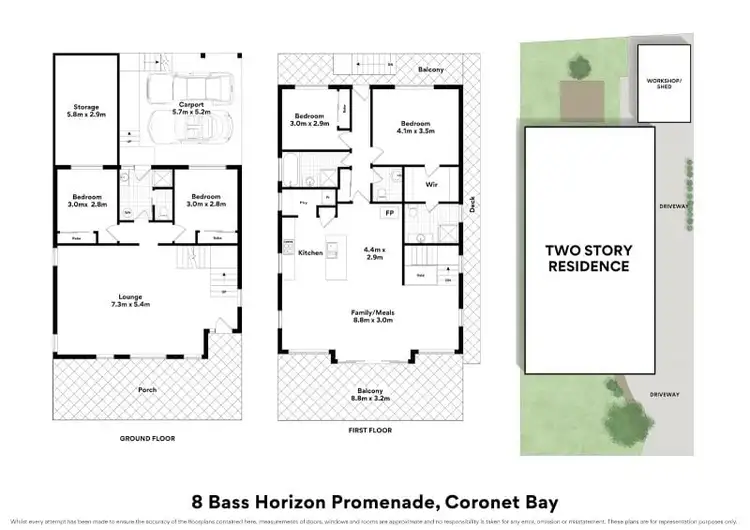 Floorplan of Homely house listing, 8 Bass Horizon Promenade, Coronet Bay VIC 3984