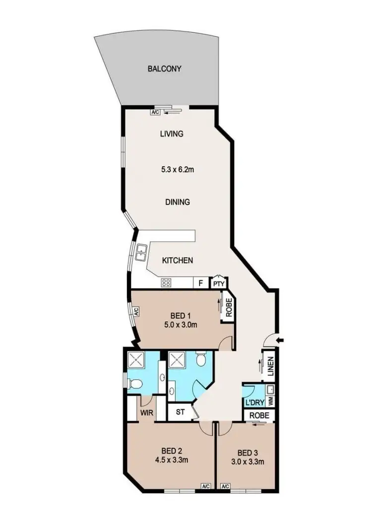 Floorplan of Homely apartment listing, 14/19 Finniss Street, Darwin NT 800