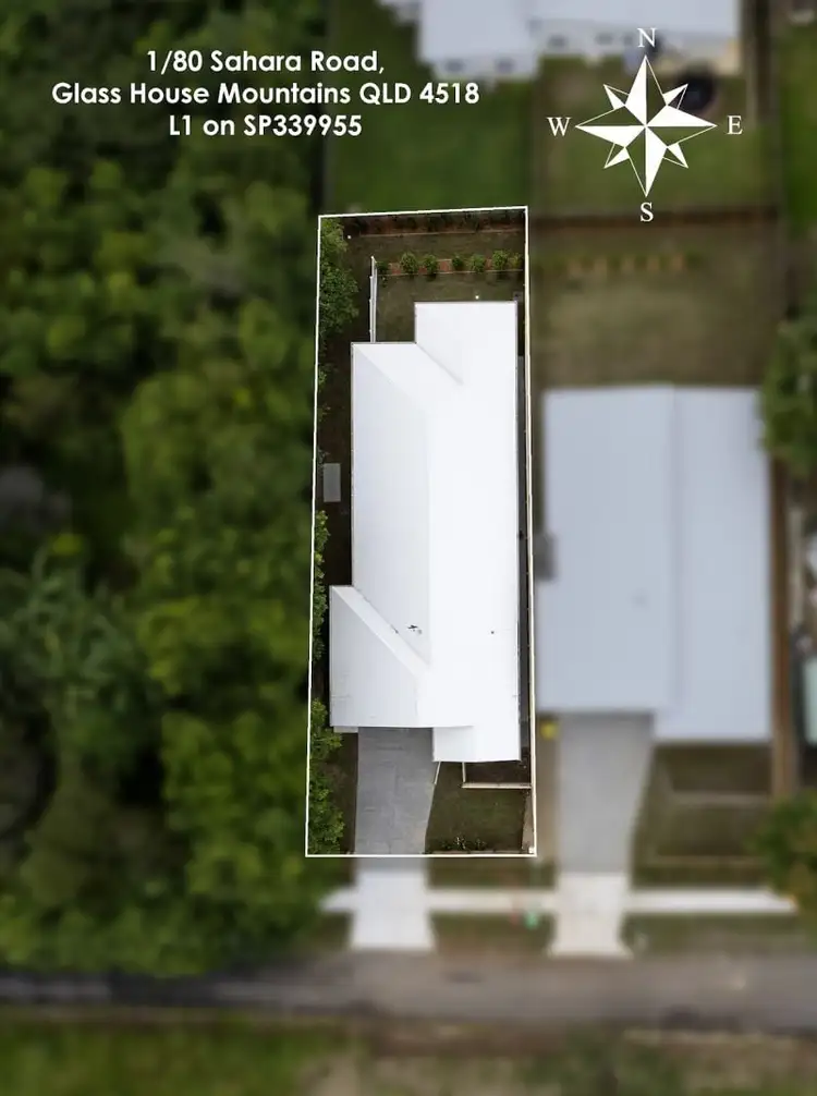 Floorplan of Homely semi-detached listing, 1/80 Sahara Road, Glass House Mountains QLD 4518