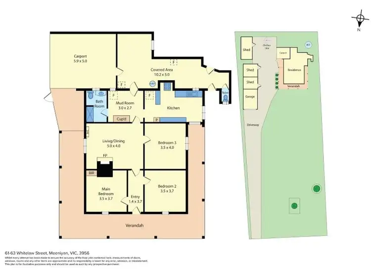 Floorplan of Homely house listing, 61-63 Whitelaw Street, Meeniyan VIC 3956