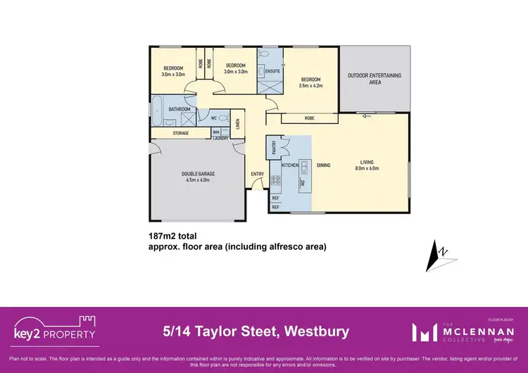 Floorplan of Homely unit listing, 5/14 Taylor Street, Westbury TAS 7303