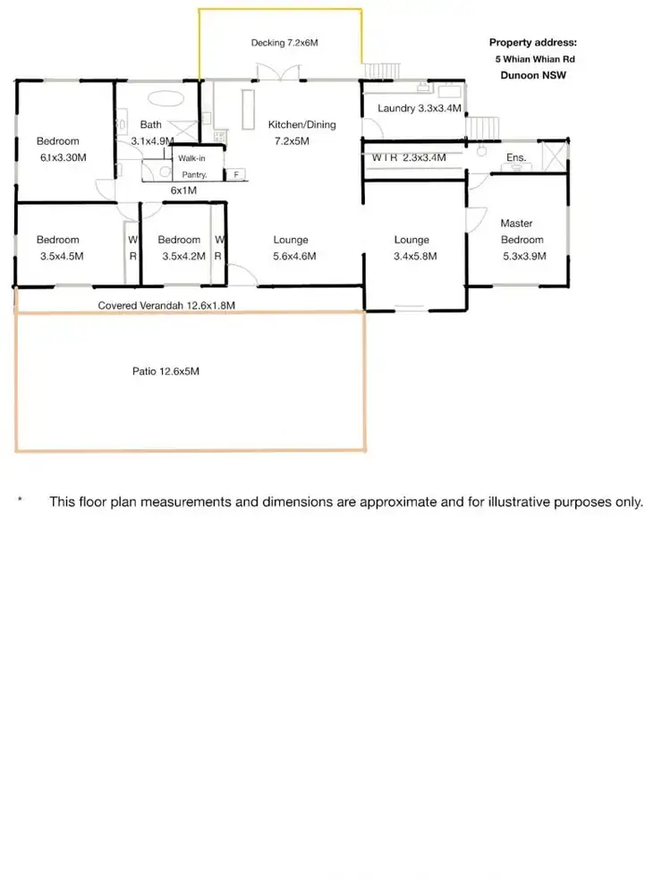 Floorplan of Homely rural property listing, 5 Whian Whian Road, Dunoon NSW 2480