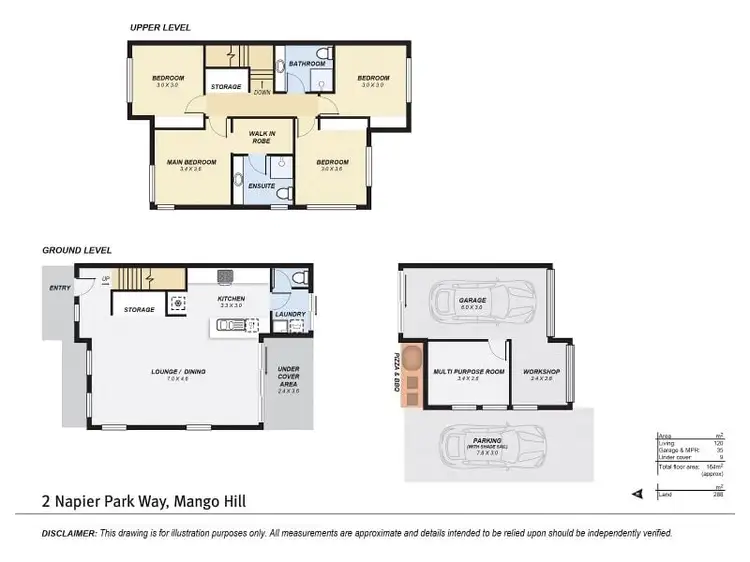 Floorplan of Homely house listing, 2 Napier Park Way, Mango Hill QLD 4509