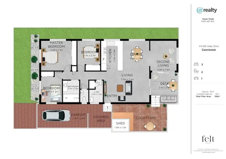 Floorplan of Homely house listing, 44/368 Oxley Drive, Coombabah QLD 4216