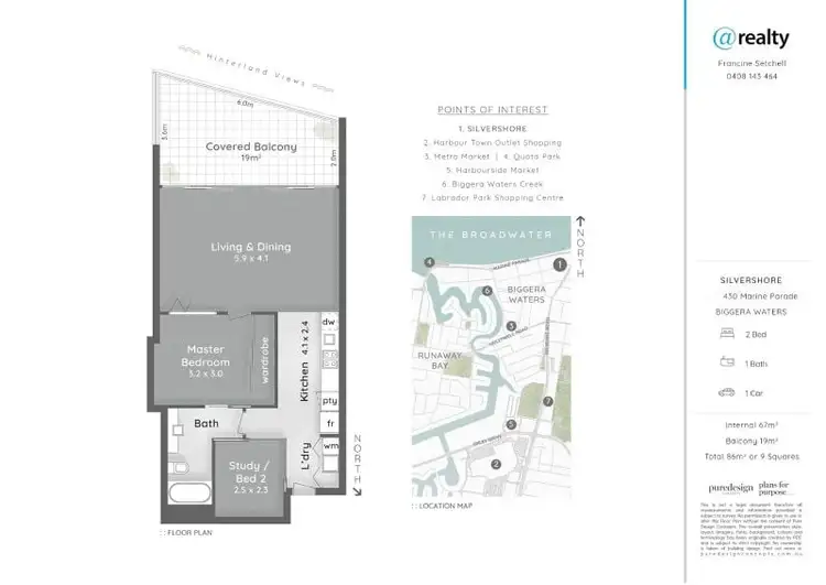 Floorplan of Homely apartment listing, 502/430 Marine Parade, Biggera Waters QLD 4216