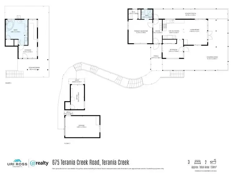 Floorplan of Homely rural property listing, 675 Terania Creek Road, The Channon NSW 2480