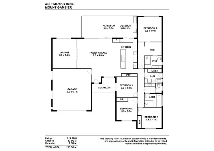 Floorplan of Homely house listing, 46 Saint Andrews Drive, Worrolong SA 5291
