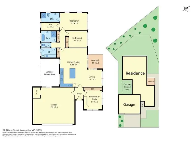 Floorplan of Homely house listing, 22 Allison Street, Leongatha VIC 3953