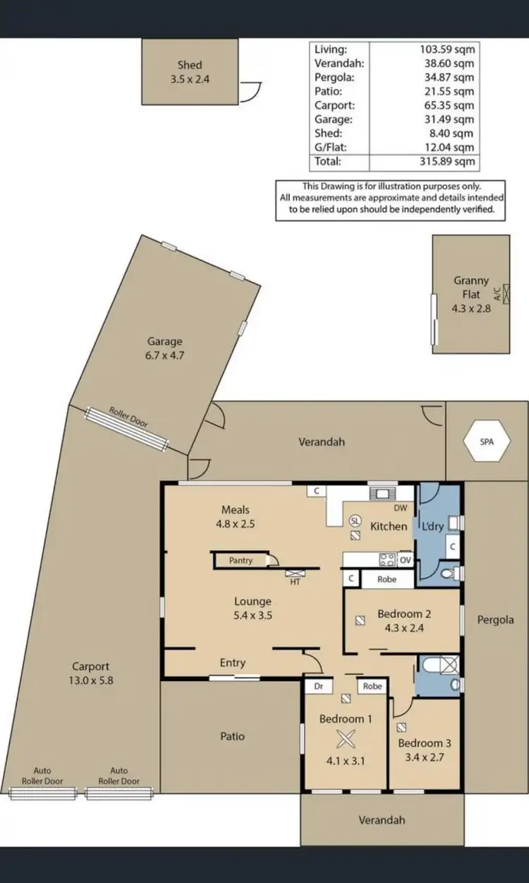 Floorplan of Homely house listing, 4 Crisp Road, Elizabeth Downs SA 5113