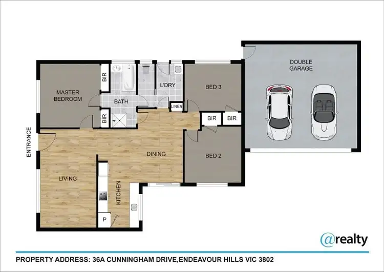 Floorplan of Homely unit listing, 36A Cunningham Drive, Endeavour Hills VIC 3802
