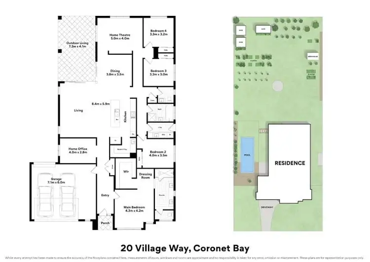 Floorplan of Homely house listing, 20 Village Way, Coronet Bay VIC 3984