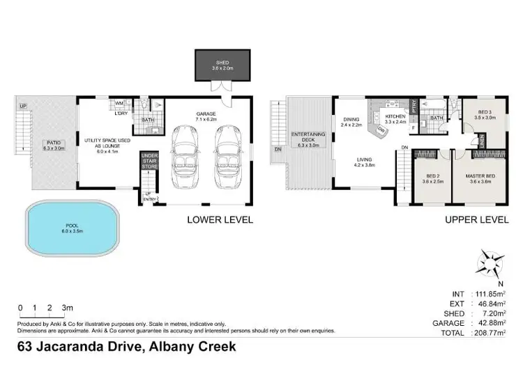 Floorplan of Homely house listing, 63 Jacaranda Drive, Albany Creek QLD 4035