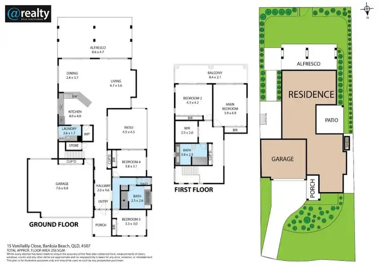 Floorplan of Homely house listing, 15 Vanillalily Close, Banksia Beach QLD 4507
