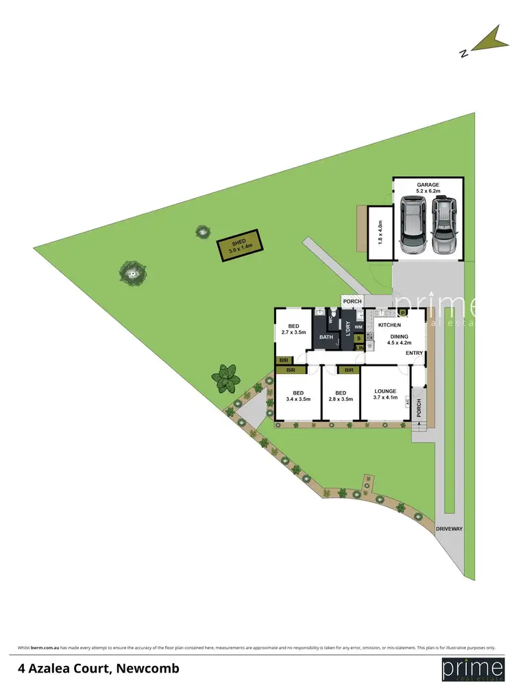 Floorplan of Homely house listing, 4 Azalea Court, Newcomb VIC 3219
