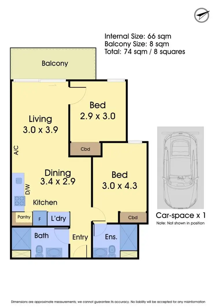 Floorplan of Homely apartment listing, 120/1 Village Mews, Caulfield North VIC 3161