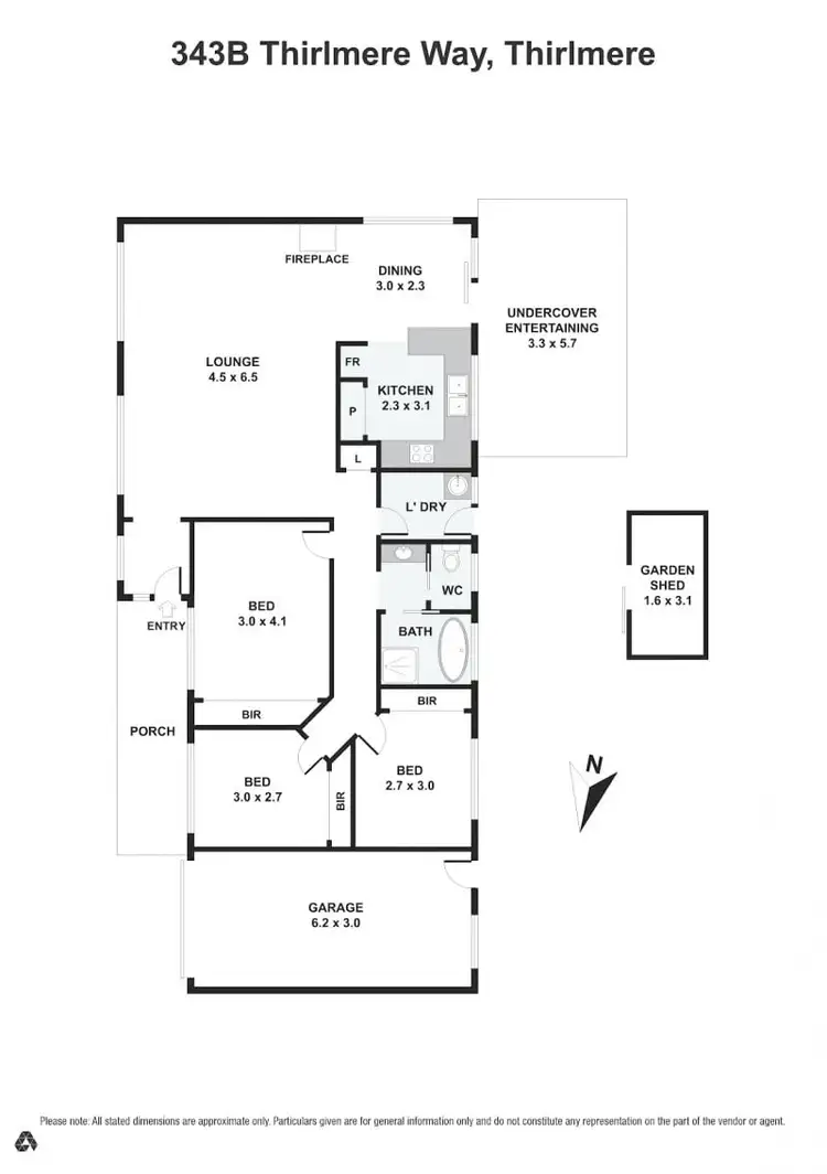 Floorplan of Homely house listing, 343B Thirlmere Way, Thirlmere NSW 2572