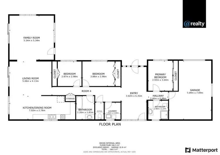 Floorplan of Homely rural property listing, 349 Millstream Parade, Millstream QLD 4888