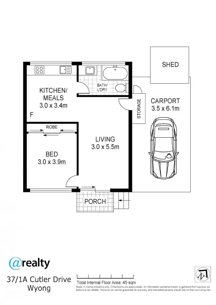 Floorplan of Homely retirement listing, 37/1 Cutler Drive, Wyong NSW 2259