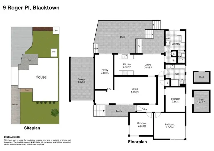 Floorplan of Homely house listing, 9 Roger Place, Blacktown NSW 2148