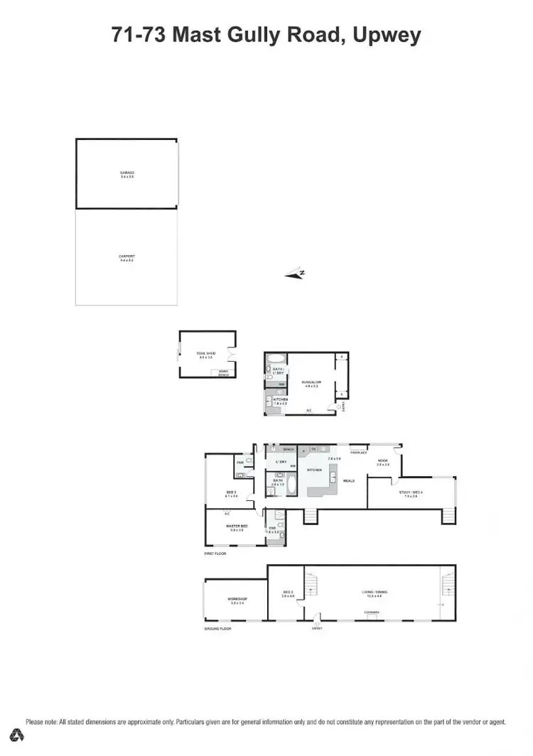 Floorplan of Homely house listing, 71-73 Mast Gully Road, Upwey VIC 3158