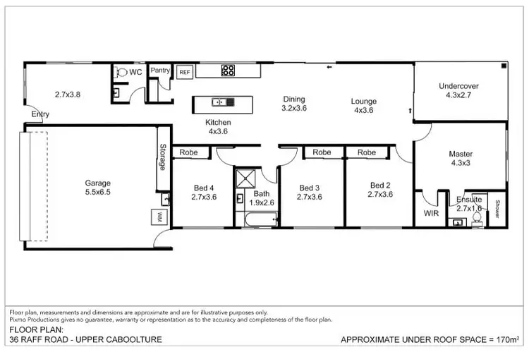 Floorplan of Homely house listing, 36 Raff Road, Caboolture South QLD 4510