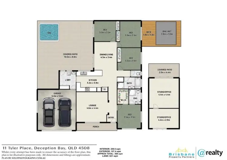 Floorplan of Homely house listing, 11 Tyler Place, Deception Bay QLD 4508