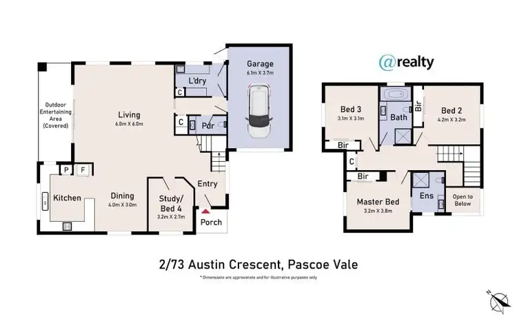Floorplan of Homely townhouse listing, 2/73 Austin Crescent, Pascoe Vale VIC 3044