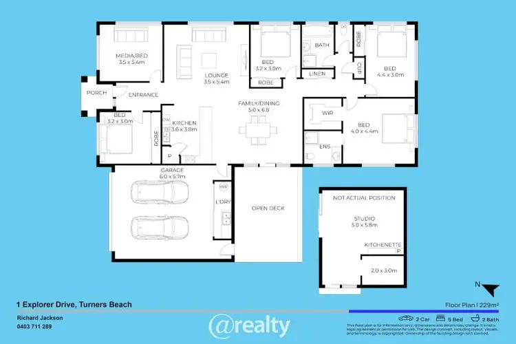 Floorplan of Homely house listing, 1 Explorer Drive, Turners Beach TAS 7315