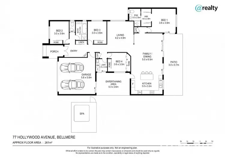 Floorplan of Homely house listing, 77 Hollywood Avenue, Bellmere QLD 4510