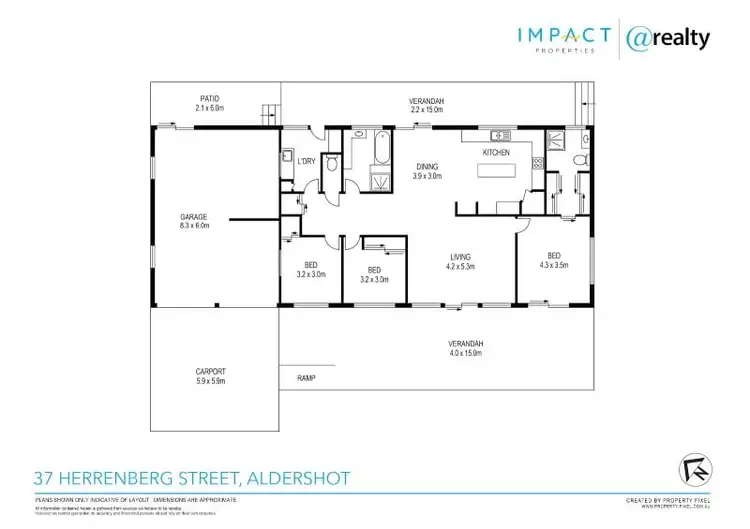 Floorplan of Homely house listing, 37 Herrenberg Street, Aldershot QLD 4650