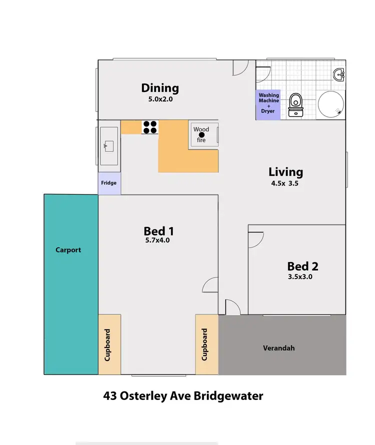 Floorplan of Homely house listing, 43 Osterley Avenue, Bridgewater SA 5155