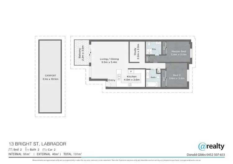 Floorplan of Homely apartment listing, 29/13 Bright Avenue, Labrador QLD 4215