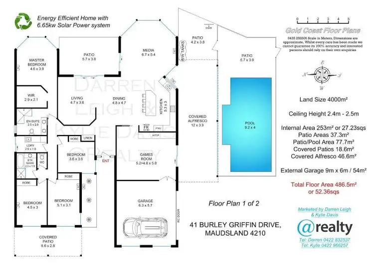 Floorplan of Homely house listing, 41 Burley Griffin Drive, Maudsland QLD 4210