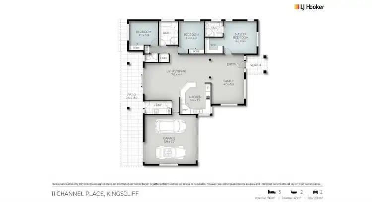 Floorplan of Homely house listing, 11 Channel Place, Kingscliff NSW 2487