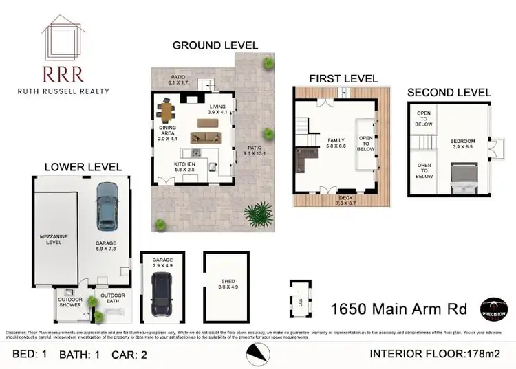 Floorplan of Homely rural property listing, 1650 Main Arm Road, Upper Main Arm NSW 2482