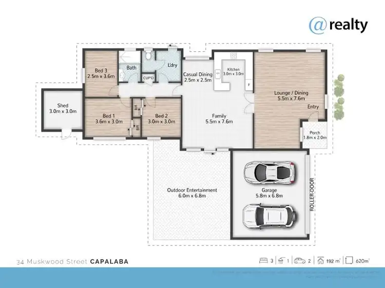 Floorplan of Homely house listing, 34 Muskwood Street, Capalaba QLD 4157