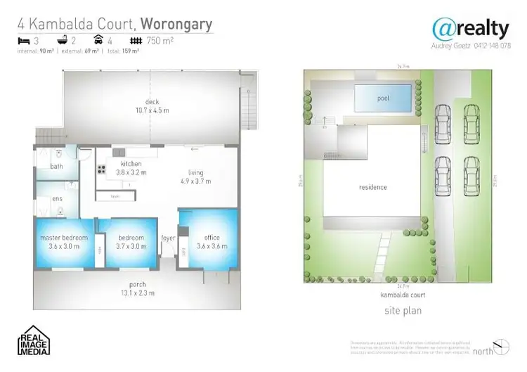 Floorplan of Homely house listing, 4 Kambalda Court, Worongary QLD 4213
