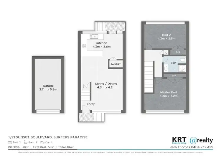 Floorplan of Homely unit listing, 1/21 Sunset Boulevard, Surfers Paradise QLD 4217