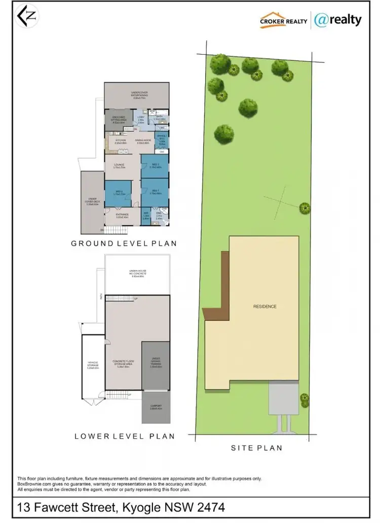 Floorplan of Homely house listing, 13 Fawcett Street, Kyogle NSW 2474