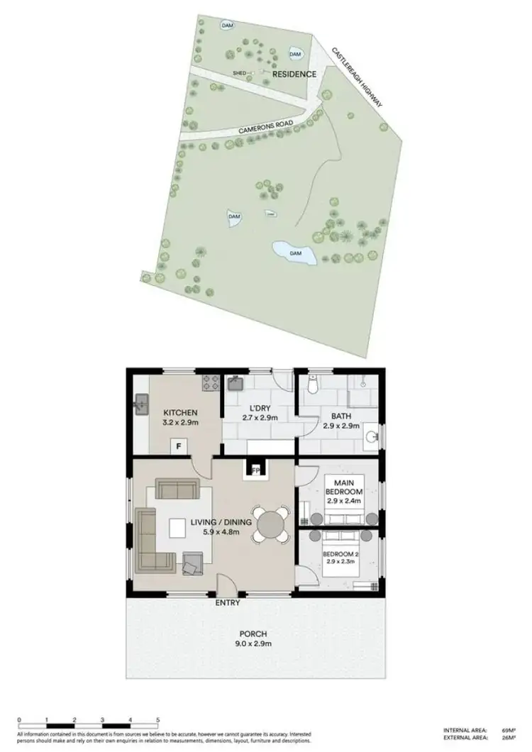 Floorplan of Homely rural property listing, 16 Camerons Road, Running Stream NSW 2850