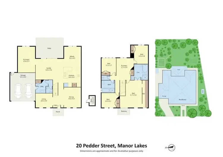 Floorplan of Homely house listing, 20 Pedder Street, Manor Lakes VIC 3024