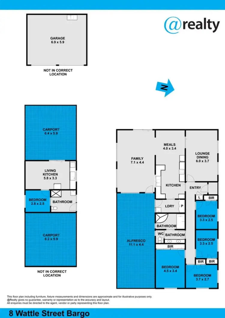 Floorplan of Homely rural property listing, 8 Wattle Street, Bargo NSW 2574