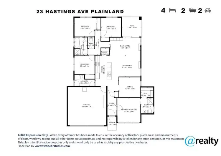 Floorplan of Homely house listing, 23 Hastings Avenue, Plainland QLD 4341