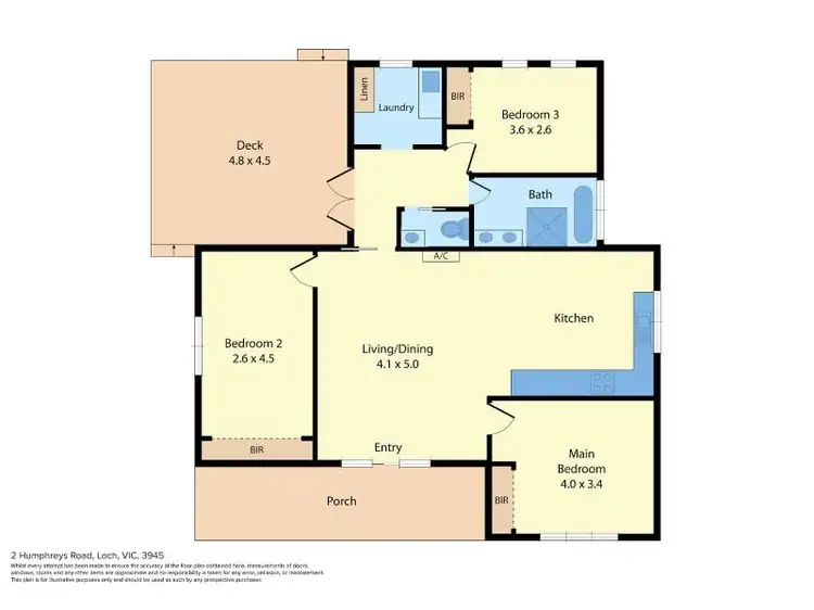 Floorplan of Homely rural property listing, 2 Humphreys Road, Loch VIC 3945