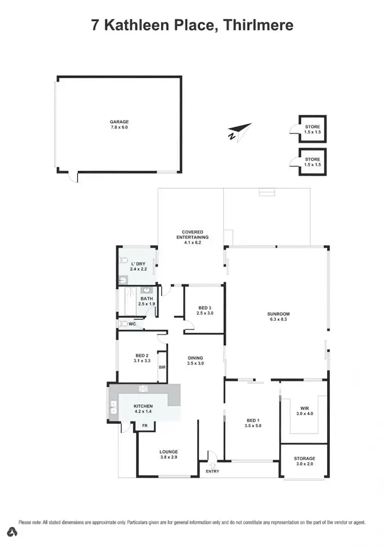 Floorplan of Homely house listing, 7 Kathleen Place, Thirlmere NSW 2572