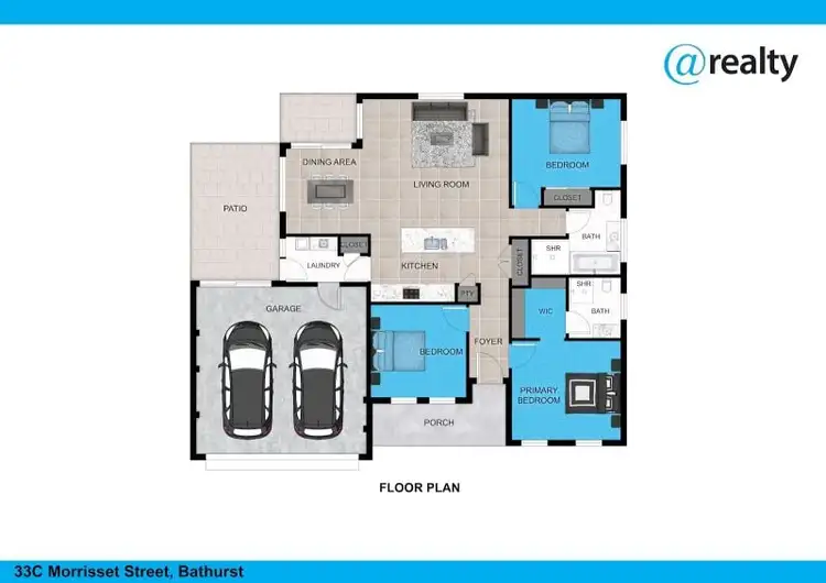 Floorplan of Homely villa listing, 33C Morrisset Street, Bathurst NSW 2795