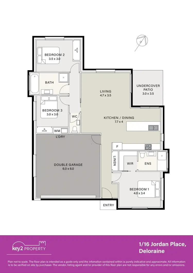 Floorplan of Homely unit listing, 1/16 Jordan Place, Deloraine TAS 7304