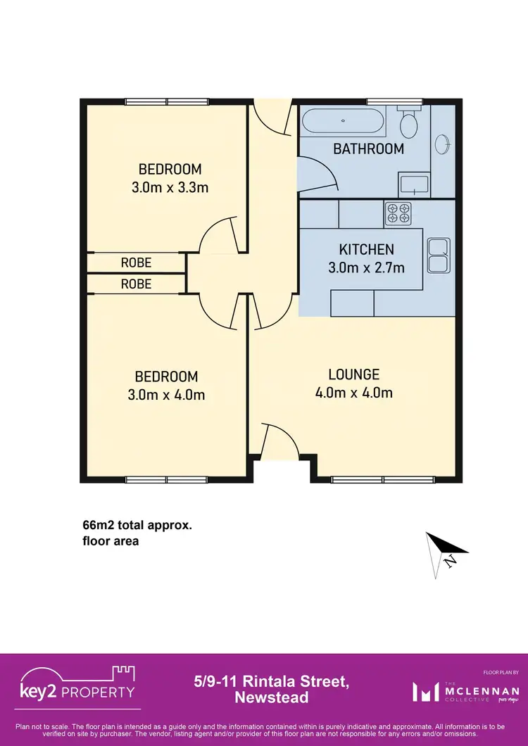 Floorplan of Homely unit listing, 5/9-11 Rintala Street, Newstead TAS 7250