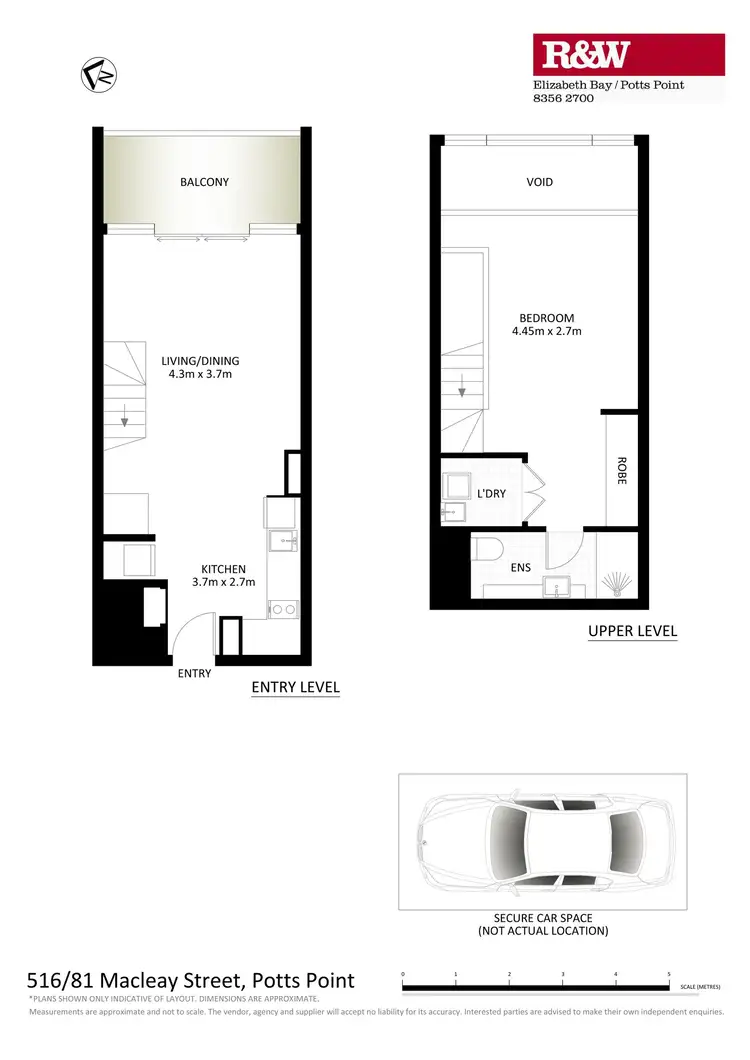 Floorplan of Homely apartment listing, 516/81 Macleay Street, Potts Point NSW 2011